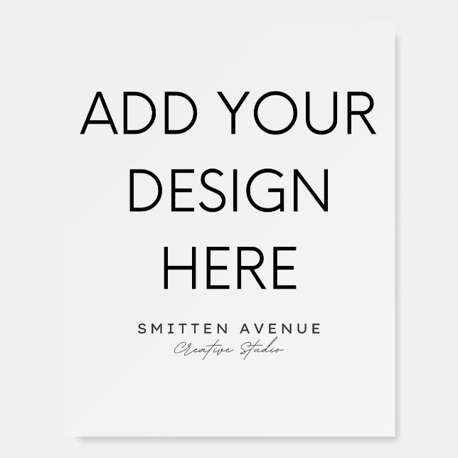 8x10" Foam Core Board Printing (Front)