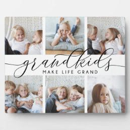 8x10 Grandkids Make Life Grand | Photo Collage Plaque
