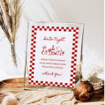8x10" Handwritten Wavy Border Date Night Ideas Poster<br><div class="desc">8x10" Date Night Ideas Sign
This funky Date Night Ideas sign features a checkered border with handwritten font and hand drawn graphics! Easily match with any theme and perfect for any bridal shower or wedding! Colors of border and text are editable!</div>