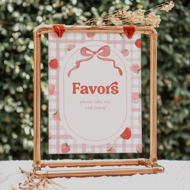 8x10 Inch Berry Party Favors Sign (Creator Uploaded)