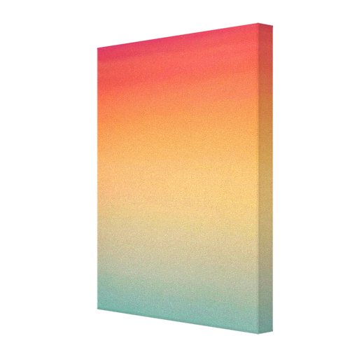 8x10 inches Modern Rainbow Sky Red Yellow Blue Canvas Print | Zazzle