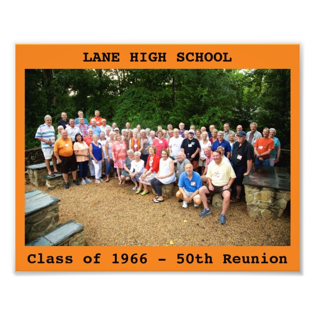 8x10" LHS Reunion Photo w/Text Print (Front)