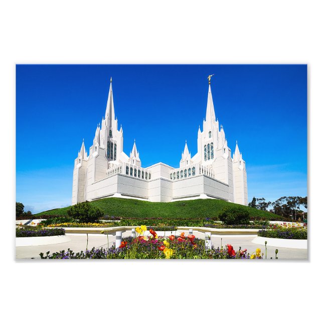 8X10 Photo of he San Diego LDS Temple (Front)