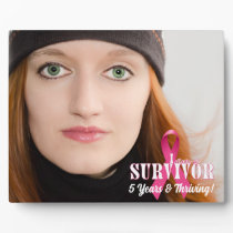 8x10 Photo Survivor Breast Cancer Awareness Plaque