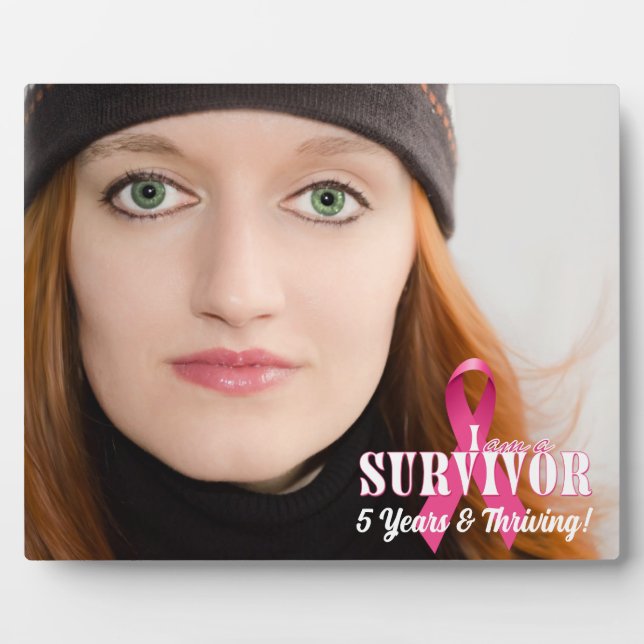 8x10 Photo Survivor Breast Cancer Awareness Plaque (Front)