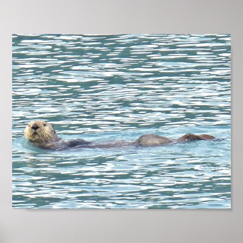 8x10  Poster Paper Matte of otter