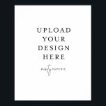 8x10 Poster - Portrait<br><div class="desc">Customize your design in Templett. After you are done editing, download your file in a JPG format (don't forget to turn on the bleed option). Upload your design here by clicking on the blue "Personalize" button.</div>
