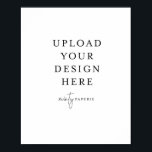 8x10 Print - Portrait (Cardstock)<br><div class="desc">Customize your design in Templett. After you are done editing,  download your file in a JPG format (don't forget to turn on the bleed option). Upload your design here by clicking on the blue "Personalize" button.</div>
