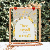 8x10 Printed Wildflower Bee Treat Sign