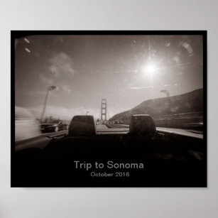 8x10 - Roadtrip to Sonoma Poster