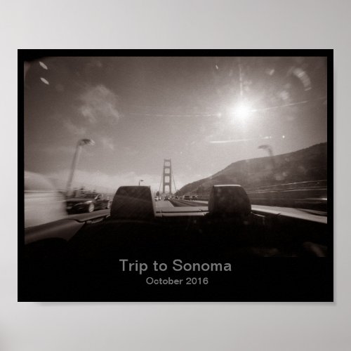 8x10 _ Roadtrip to Sonoma Poster