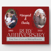 8x10 Ruby 40th Wedding Anniversary Photo