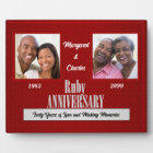 8x10 Ruby 40th Wedding Anniversary Square Photos