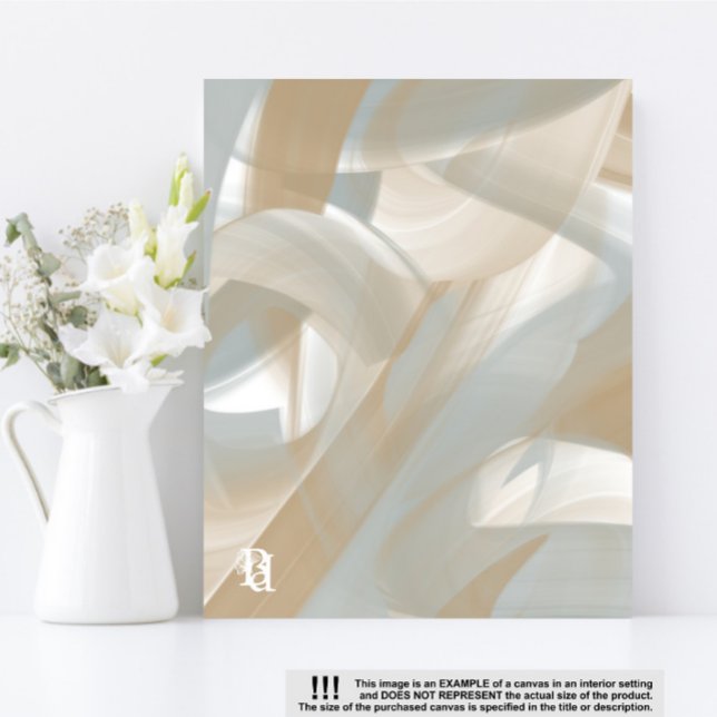 8x10" Sandy Tornado Trend Abstract Art Beige Canvas Print (Creator Uploaded)