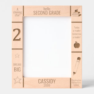 8x10 SECOND GRADE Elementary School Photo Custom Engraved Frames