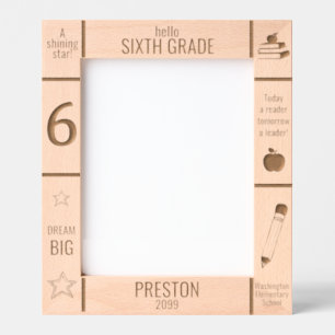 8x10 SIXTH GRADE Elementary School Photo Custom Engraved Frames