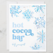 8x10 Snowflake Hot Cocoa Bar Sign (Front)