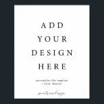 8x10" Vertical/Portrait Poster Sign<br><div class="desc">8x10" Vertical/Portrait Poster Sign</div>
