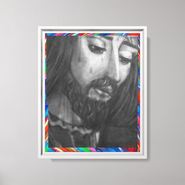 #8x10 #White Frame# LENZO Canvas Print (Front)