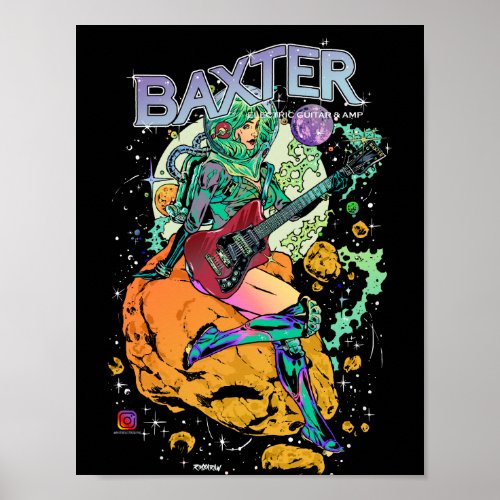 8x 12 Baxter Cosmonaut Poster