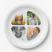 8x Party Plates 4 Photo Template