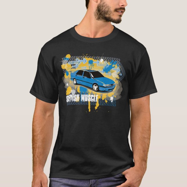 9000 aero, grunge style,  SWEDISH MUSCLE T-Shirt (Front)