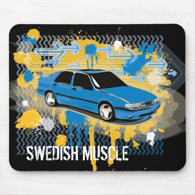 9000 aero, SWEDISH MUSCLE mousepad (Front)