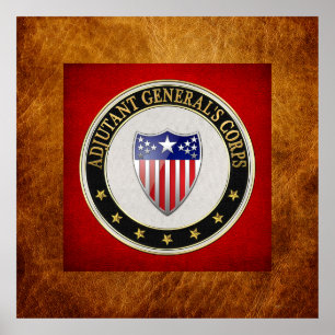 [900] Adjutant General's Corps Branch Insignia [3D Poster