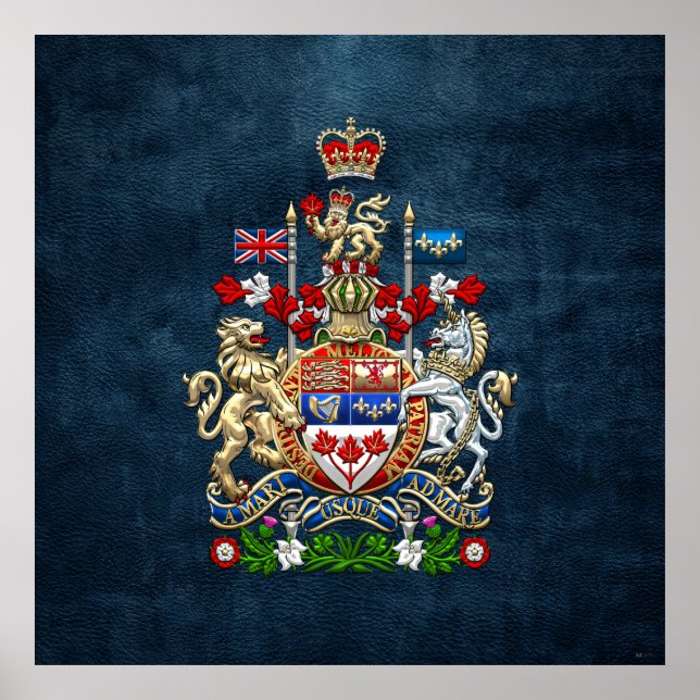 [900] Canada Coat of Arms [3D] Poster (Front)