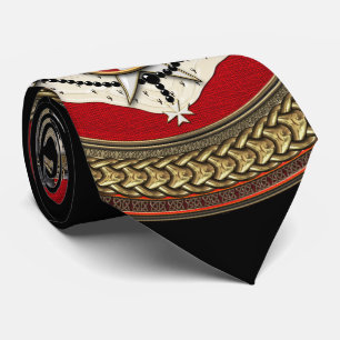 [900] Order of Malta - SMOM Coat of Arms Neck Tie