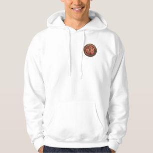 [900] Sacred Celtic Gold Knot Cross Hoodie