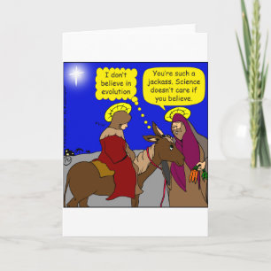 900 Science doesn't care what you think cartoon Holiday Card