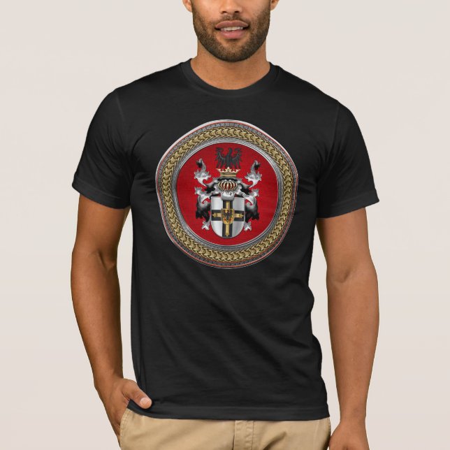 [900] Teutonic Order Coat of Arms T-Shirt (Front)