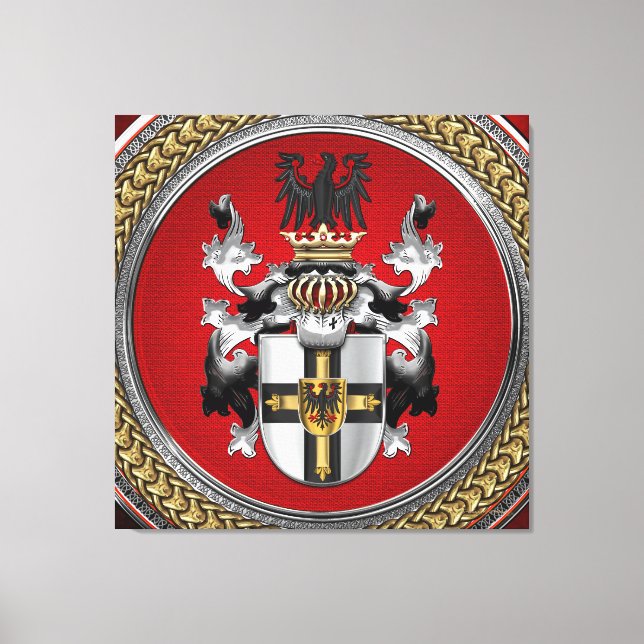 [901] Teutonic Order Coat of Arms Canvas Print (Front)