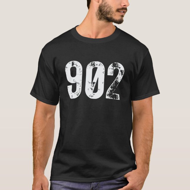 902 Area Code Nova Scotia PE Island Mobile Area Co T-Shirt (Front)