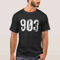 903 Area Code Tyler TX Mobile Telephone Area Code T-Shirt | Zazzle