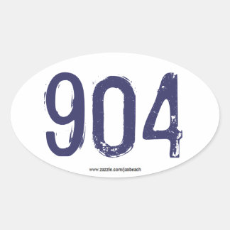 904 - Represent in Jax! Oval Sticker