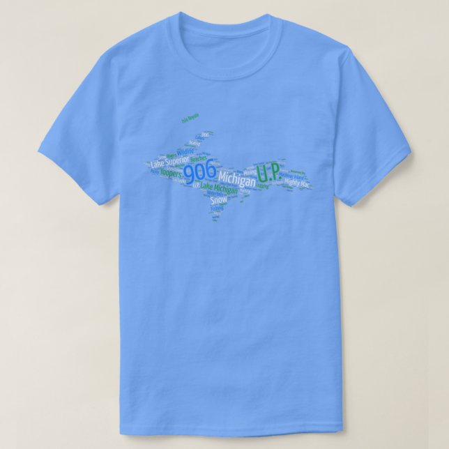 906, Lake Superior, Upper Peninsula of Michigan  T-Shirt (Design Front)