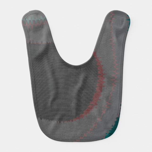 906 The World Is Abstract Baby Bib (Front)