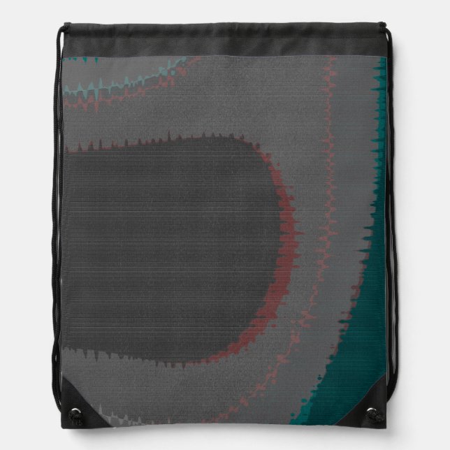 906 The World Is Abstract Drawstring Bag (Front)