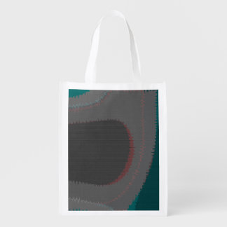 906 The World Is Abstract Grocery Bag