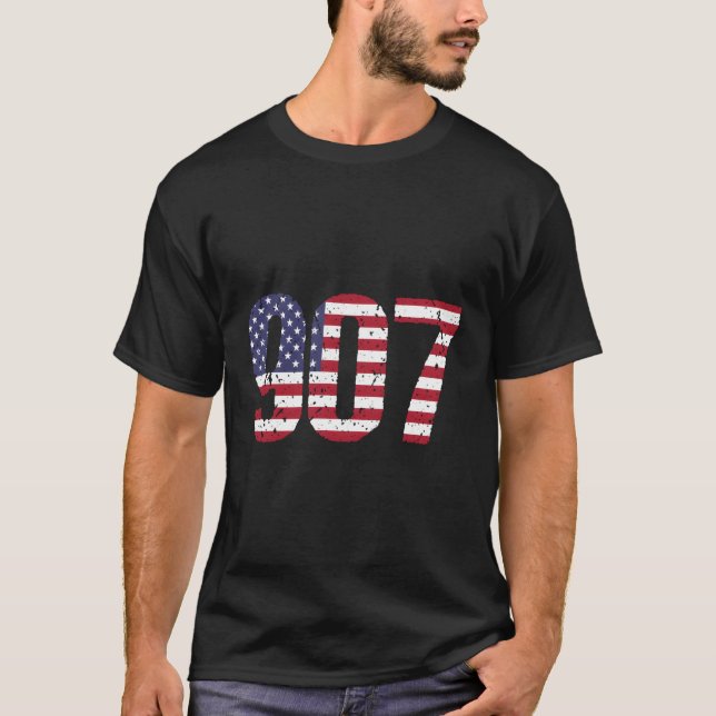 907 Alaska Area Code T-Shirt (Front)