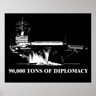 90,000 Tons of Diplomacy: Navigating Global Poster