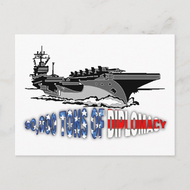 90,000 tons of diplomacy postcard (Front)