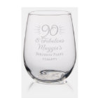 90 and Fabulous 90th Birthday Party Keepsake