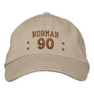 90 Birthday Custom Name STONE and PENNY V01F3 Embroidered Baseball Hat