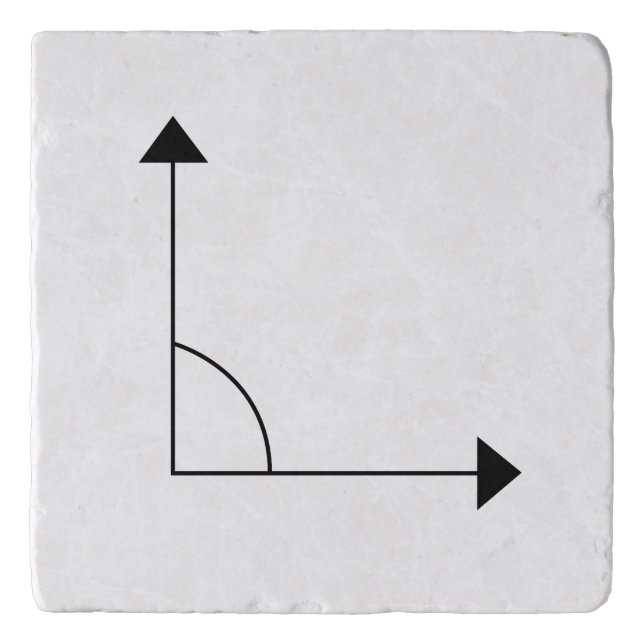 90 Degree Right Angle Math Trivet (Front)