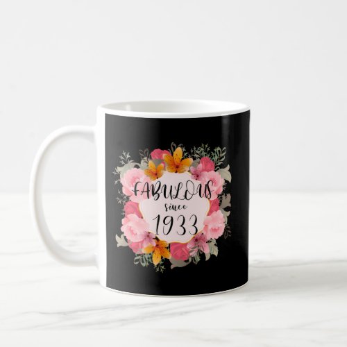 90 Fabulous Since 1933 Happy 90Th Coffee Mug