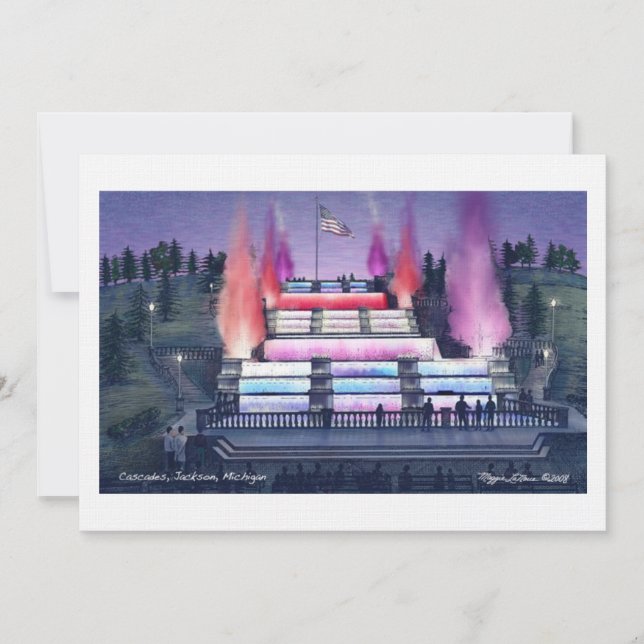 90# Linen invitation Cascades Jackson Michigan (Front)
