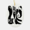 90 Linoleum Print Design Ornament